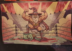 Wizard of Barge (WIZARDMANIA) Playmat *Signed and Stitched* MTG - Image 1