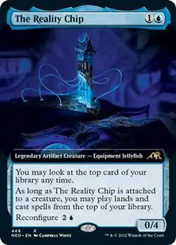 The Reality Chip (Extended Art) 449 Rare Kamigawa: Neon Dynasty Foil Near Mint - Image 1