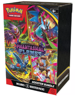 NEW - Pokemon Phantasmal Flames ME02 Booster Bundle - 6 Booster Packs - Image 1