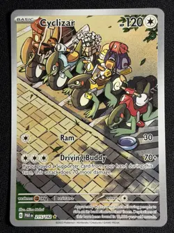 Pokemon TCG Paradox Rift Cyclizar 215/182 Illustration Rare - Image 1