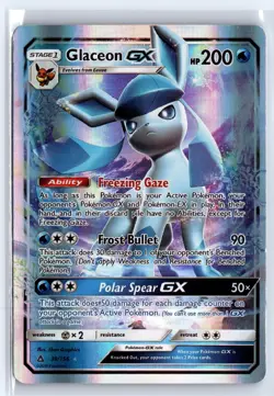 Glaceon GX 39/156 Holo GX Rare Ultra Prism Pokemon Holo NM - Image 1