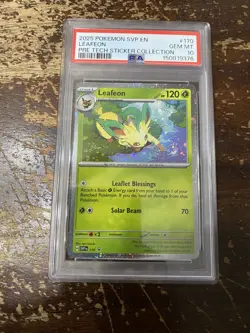 Pokemon Leafeon #170 Cosmos Holo Promo SVP Scarlet & Violet PSA 10 2025 English - Image 1