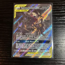 FULL ART Umbreon & Darkrai GX ULTRA RARE Tag Team SM241 Pokemon Holo Promo - Image 1