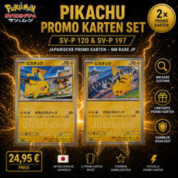 Pokemon Pikachu Glurak Mew PROMO SV-P 120 & SV-P 197 Japanisch NM Rare JP - Image 1