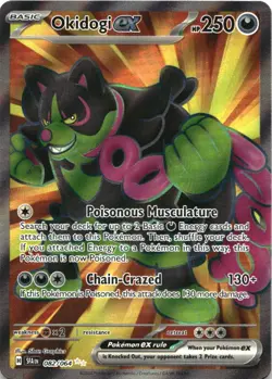 Okidogi ex 082/064 Ultra Rare Shrouded Fable Pokemon Near Mint - Image 1
