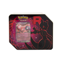 Pokemon TCG Team Rocket Tins - destined rivals - Mewtwo EX Style - Sealed - Image 1