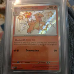 PSA 9 Charmeleon Shiny Rare #110 2024 Pokemon Paf En-Paldean Fates - Image 3
