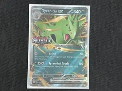 Tyranitar ex Prismatic Evolutions Stamp Double Rare Holo 064/131 NM Pokemon TCG - Image 1