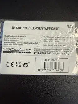 Pokemon Chaos Rising Prerelease STAFF Promos SEALED Set Of 4! - Image 2