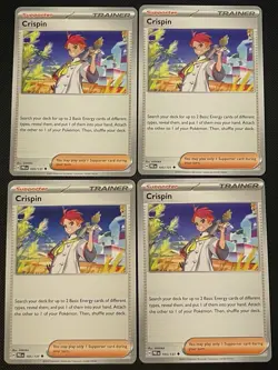 4x Crispin 105/131 Sv: Prismatic Evolutions PLAYSET x4 - Pokemon TCG - NM - Image 1
