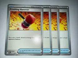 4x Crushing Hammer - 071/088 - ME03: Perfect Order (ME03) Pokemon Playset x4 - Image 1