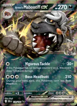 Arven's Mabosstiff ex - 139/182 Holo - Pokemon SV10: Destined Rivals - NM - Image 1