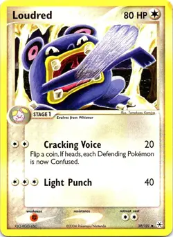 Loudred 39/101 Uncommon Hidden Legends Pokemon Moderately Played - Image 1