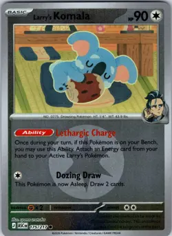 Larry's Komala 175/217 ME: Ascended Heroes Pokemon TCG NM Reverse Holo - Image 1