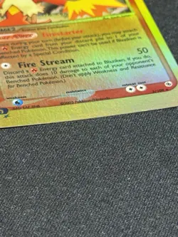 Blaziken Reverse Holo Rare Vintage Ereader Pokemon EX Ruby Sapphire - 3/109 - Image 3