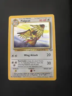 Pokemon TCG Pidgeot Jungle 8/64 Holo Unlimited Holo Rare - Image 1