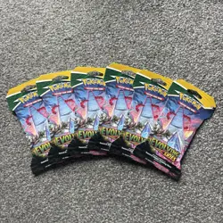 Pokemon TCG Evolving Skies Sleeved Booster Packs X 6 NEW & SEALED ENGLISH - Image 1