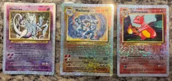 Vintage Pokemon Legendary Collection Reverse Holos – Mewtwo Charmeleon Machamp - Image 1