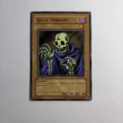 Yu-Gi-Oh! Skull Servant Legend of Blue Eyes White Dragon LOB-004 1st - LP! - Image 1