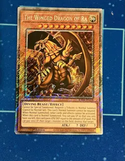 *** THE WINGED DRAGON OF RA *** PLATINUM SECRET RARE RA04-EN118 YUGIOH! - Image 1