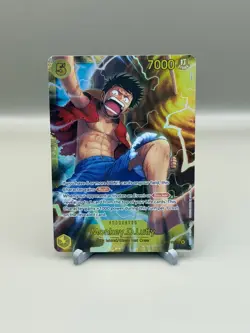 Monkey.D.Luffy OP15-119 Secret Rare Adventure on Kami's Island One Piece Foil NM - Image 1