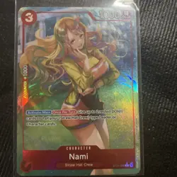 Nami ST21-009 C Parallel Alt Art Foil Starter Deck EX Gear 5 One Piece TCG NM - Image 2