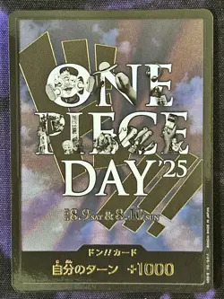 One Piece Set Monkey.D.Luffy & DON!! One Piece Day 25' P-100 Promos Japanese - Image 4