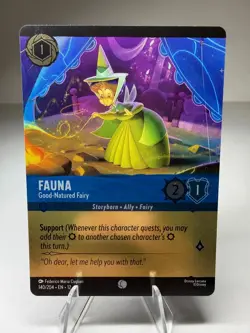 Fauna - Good-Natured Fairy 140/204 Cold Foil Disney Lorcana Wilds Unknown - Image 1