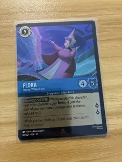 Flora - Strong-Willed Fairy 141/204 Wilds Unknown Cold Foil Disney Lorcana - Image 1