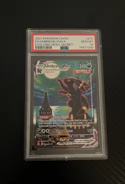 Pokemon Umbreon VMAX 215/203 Evolving Skies Alt Art ✨GEM MINT PSA 10✨ - Image 1
