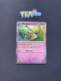 Pokemon TCG Mimikyu Paldean Fates 037/091 Holo Rare NM. - Image 1