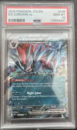 Pokemon TCG N's Zoroark EX #098 Journey Together PSA 10 - Image 2
