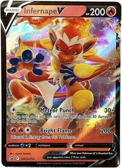 1x Infernape V - SWSH252 - SWSH Black Star Promos NM-Mint Pokemon SWSH Black Sta - Image 1