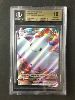 BGS 10 2020 Pokemon Sword and Shield Vivid Voltage #141 Togekiss VMAX URR - Image 1