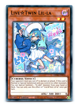 Live Twin Lil-la - GEIM-EN014 - Super Rare - 1st Edition Yugioh - Image 1