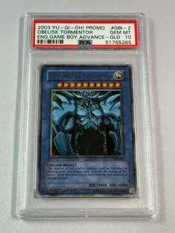 YUGIOH PSA 10 Obelisk the Tormentor GBI-002 Ultra Rare Promo *5285 - Image 1