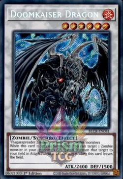 Doomkaiser Dragon Secret Rare #BLCR-EN081 Yugioh Secret Rare - Image 1