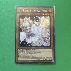 Yugioh Ash Blossom & Joyous Spring RA01-EN008 Secret Rare 1st Edition NM - Image 1