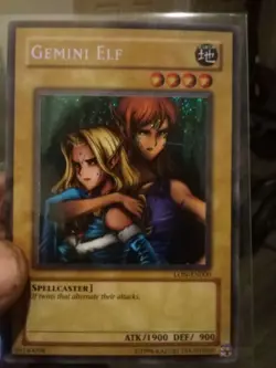 Gemini Elf LON-EN000 unl Secret Rare Yugioh VLP/LP worldwide edition LON-000 - Image 1