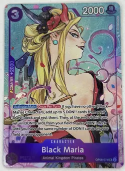 Black Maria OP08-074 Illustration Box Vol. 2 Promo SR Foil One Piece TCG - Image 1