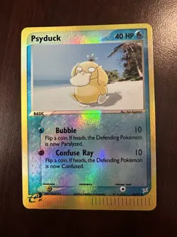 Pokemon TCG Psyduck Reverse Holo Card 44/95 Team Magma vs Team Aqua MP - Image 1