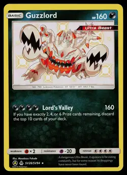 Pokemon Card - Guzzlord Hidden Fates SV26/SV94 Shiny Holo Rare - Image 1