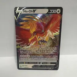Pokemon Ho-Oh V 140/195 Silver Tempest Ultra Rare Full Art Holo 230 HP 100+ Card - Image 1