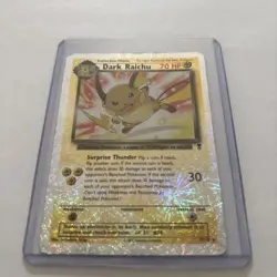 Dark Raichu Legendary Reverse Holo #7/110 Rare WOTC Pokemon TCG Card Firework HP - Image 1