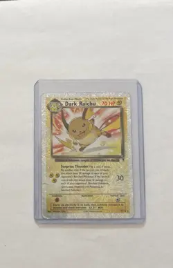Dark Raichu Legendary Reverse Holo #7/110 Rare WOTC Pokemon TCG Card Firework HP - Image 3