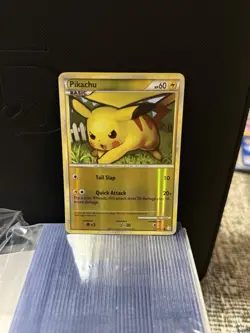 Pikachu HeartGold SoulSilver 78/123 Reverse Holo Pokemon Card - Image 1