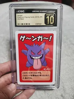 2019 Gengar Old Maid Card Pokemon TCG CGC 10 Pristine - Image 1