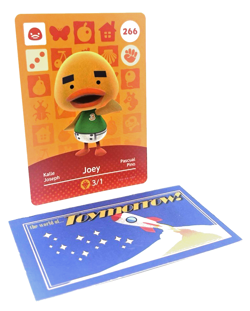 Animal Crossing Nintendo Amiibo - JOEY #266 - Series 3 Authentic Card - Image 1