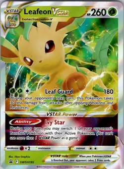 Leafeon VSTAR - SWSH: Sword & Shield Promo Cards SWSH195 Holo NM - Image 1