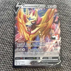 Zamazenta V - 139/202 Prize Pack Series 1 MINT/NM - Pokemon Card. - Image 1